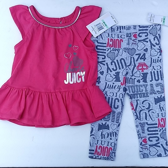Juicy Couture Top & Legging Matching Set Sz 18 Mo. - Picture 1 of 5